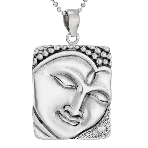 Sterling Silver Pendant ~ Buddha's Face