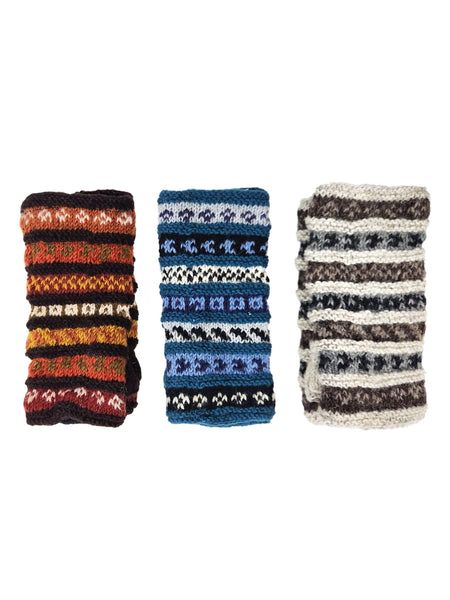 Fingerless Gloves ~ Stripes ~ 3 Color Combos