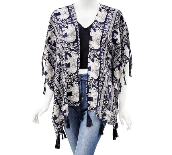 Elephant Kimono Cover-Up ~ Two colors!