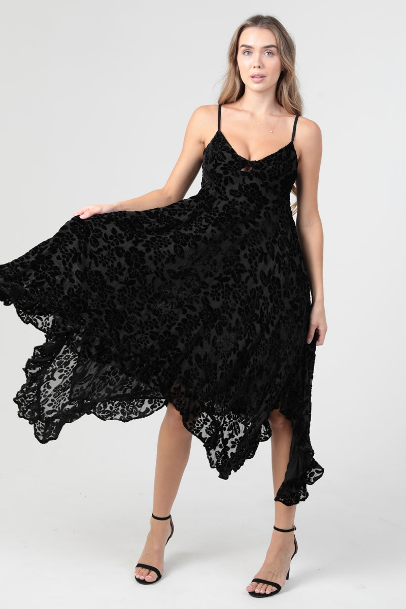 Beautiful Black Velvet Dress
