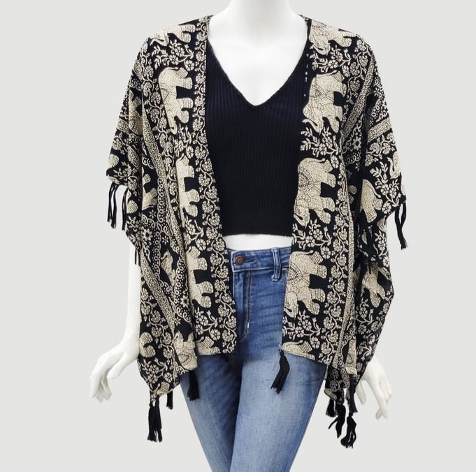 Elephant Kimono Cover-Up ~ Two colors!