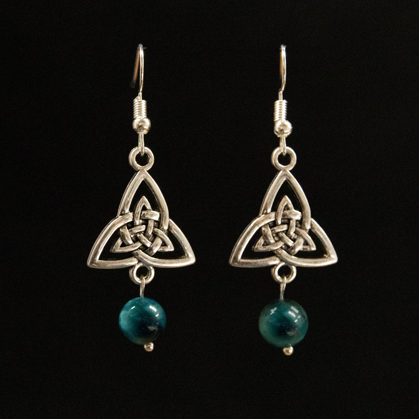 Celtic Knot & Stone Earrings