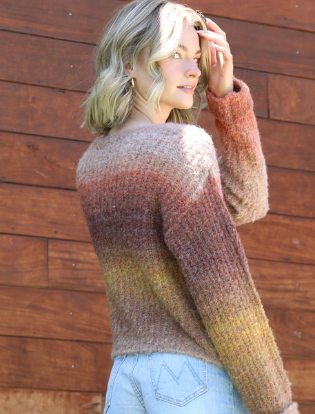 Pullover Sweater in Earthy Tones