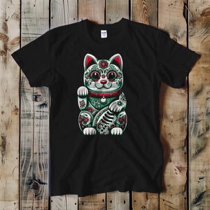 Cotton T-shirt ~ Money Kitty ~ Black