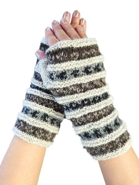 Fingerless Gloves ~ Stripes ~ 3 Color Combos