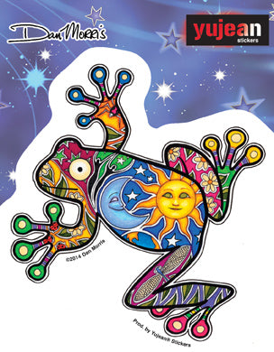 Night & Day Frog Sticker