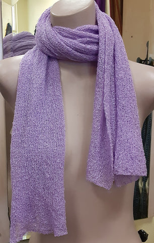 Nubby Knit Scarf - Lavender
