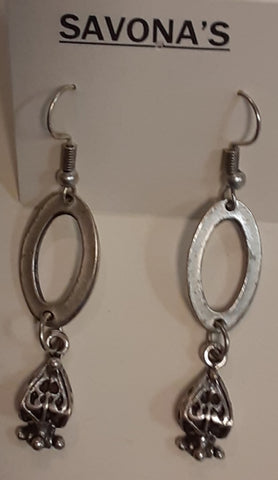 Turkish Earrings - Ovals with Sweet Dangles