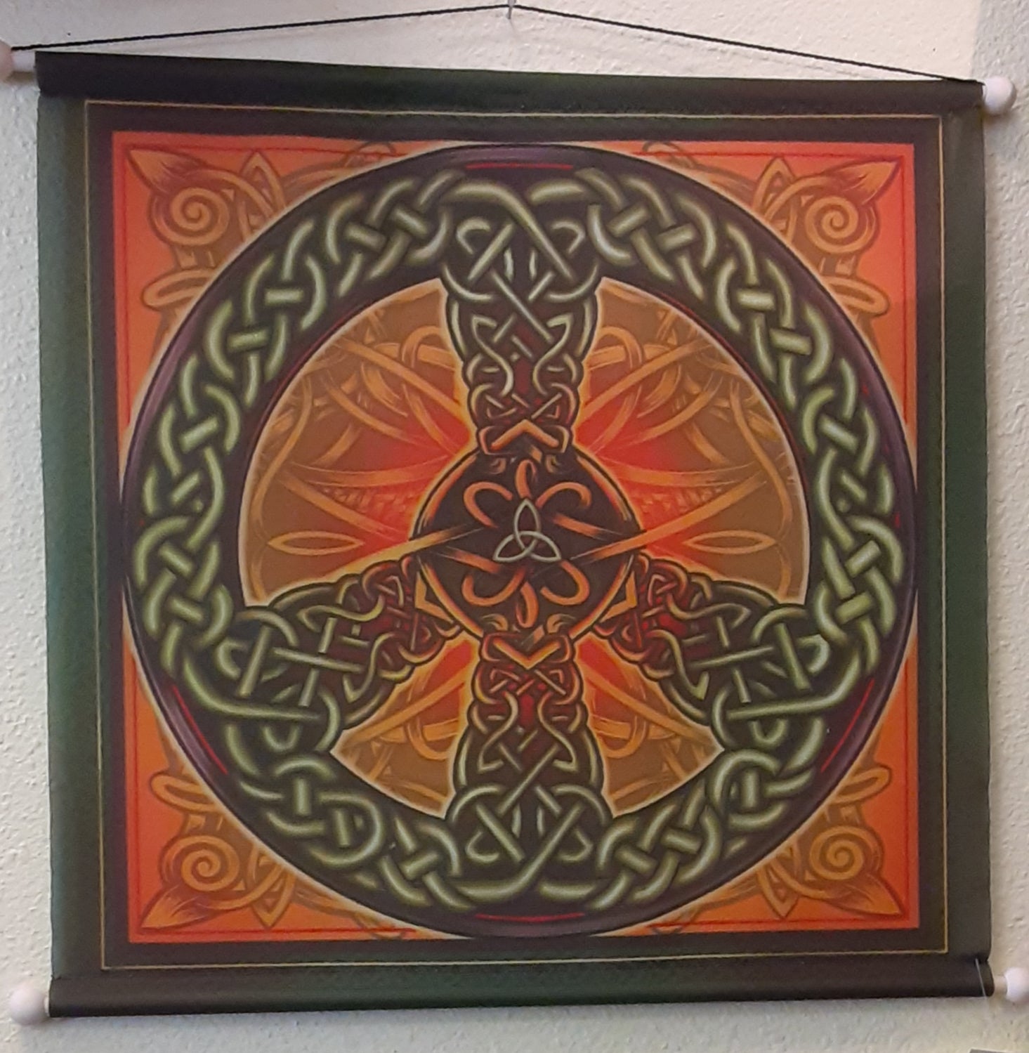 Celtic Knot - peace sign - Wall Hanging