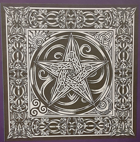 Pentacle Altar Cloth or Wall Hanging