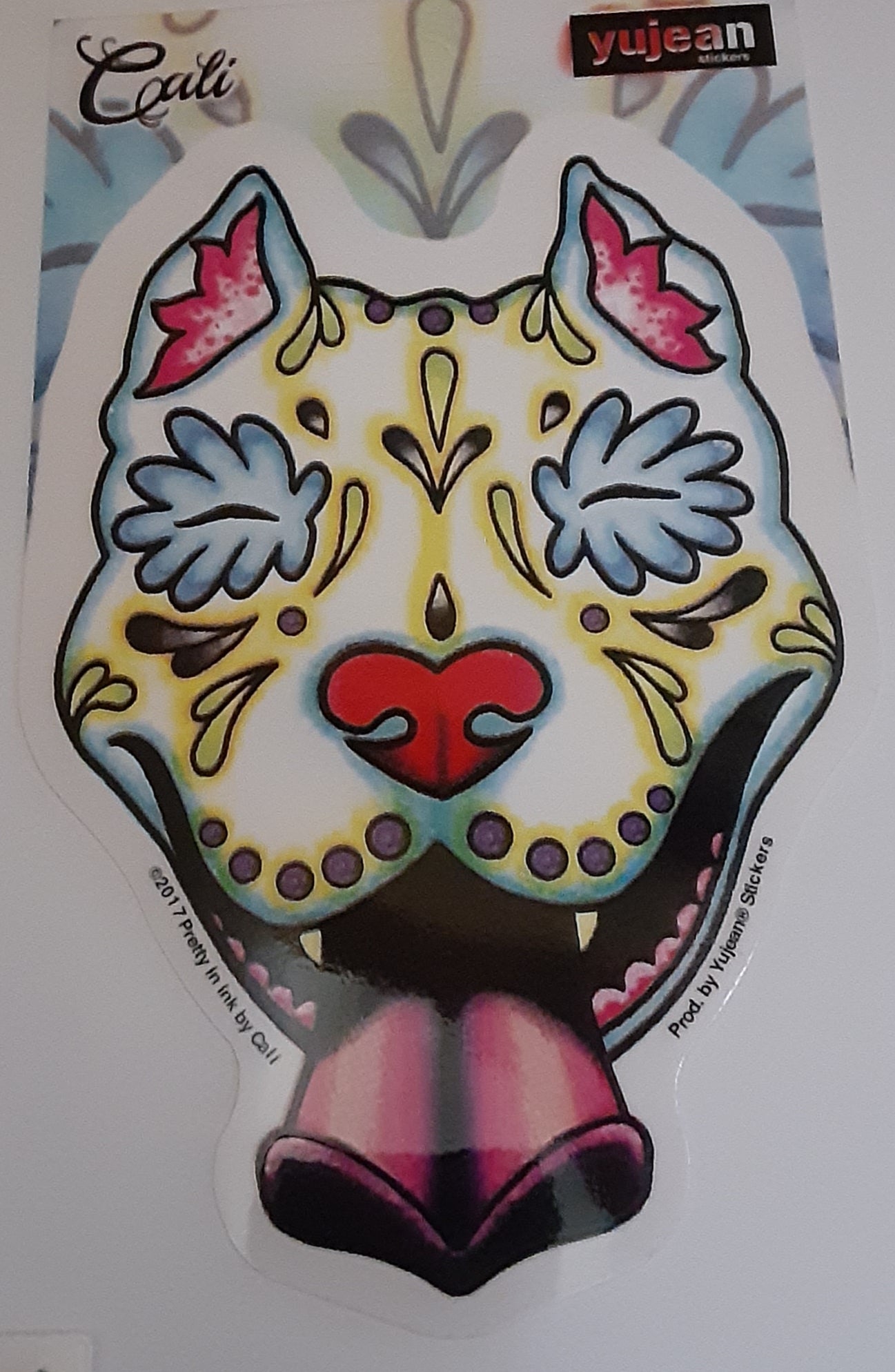 Pit Bull Sugar Skull - Sticker