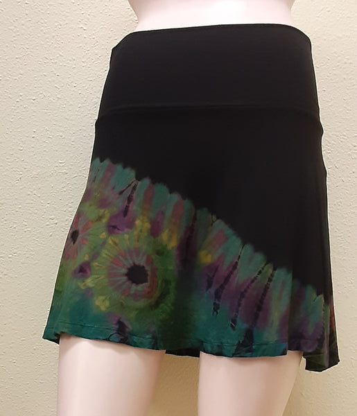 Black and Tie-Dye Mini Skirts -  4 different color combos!