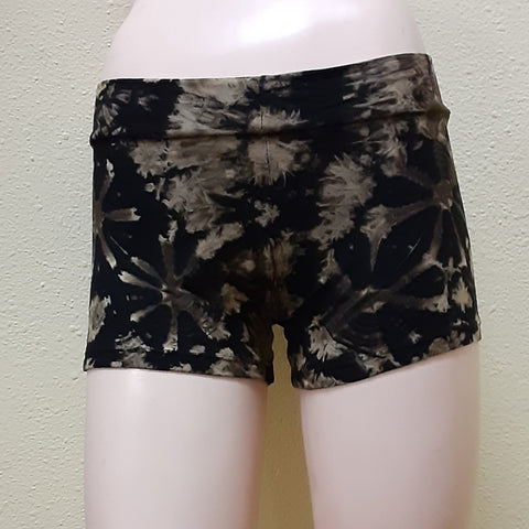 Booty Shorts ~ Tie-Dye ~ Black & Brown