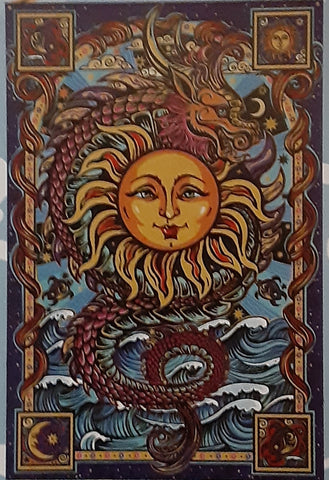 Tapestry ~ Dragon Sun in 3-D !!!