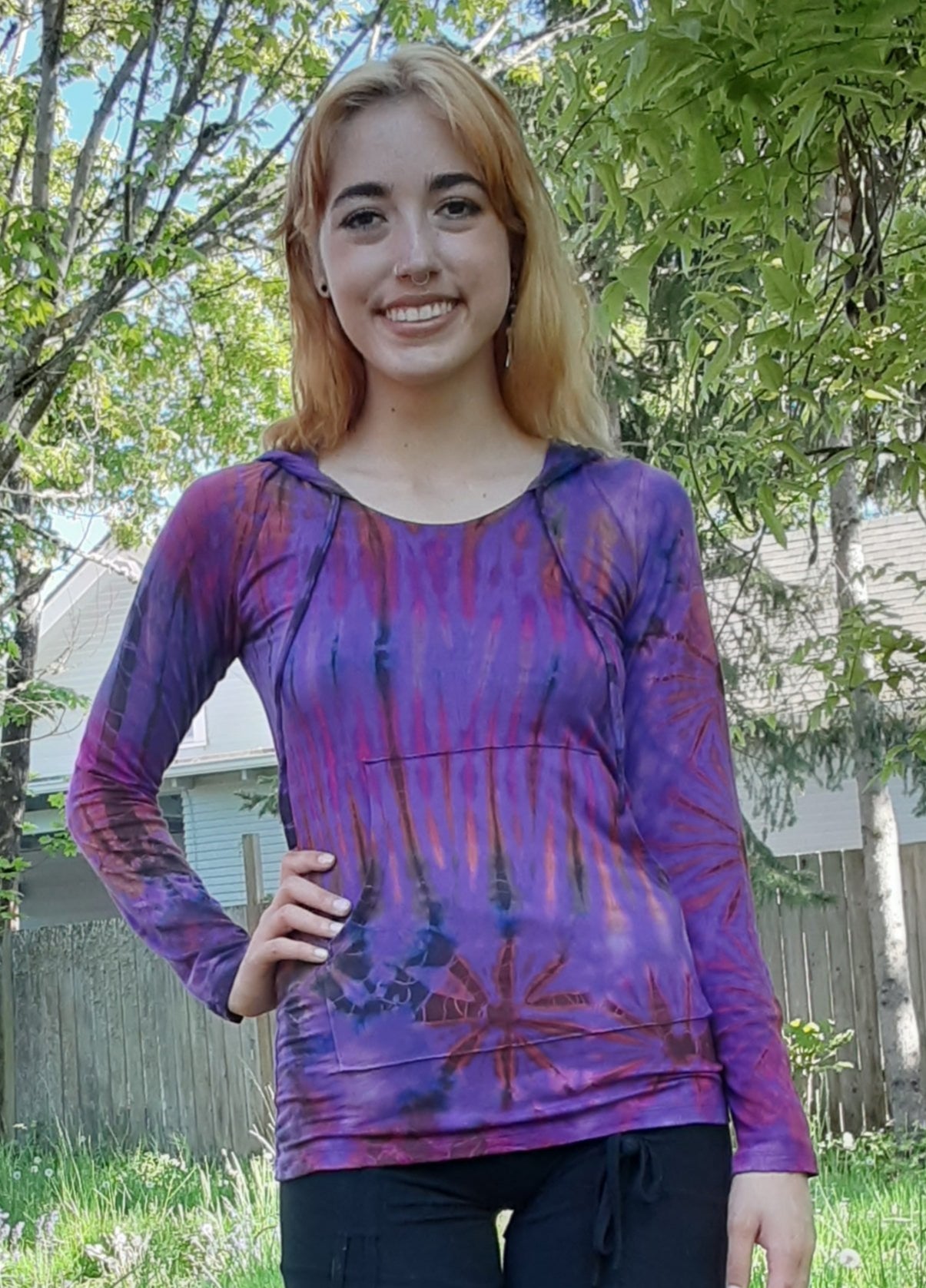 Tie-dye Hoodie ~ Purples!