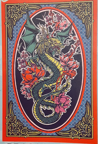 Tapestry from India - Dragon Flower