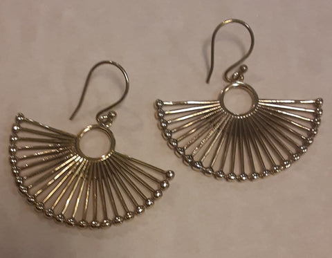 Brass Earrings from India ~ Fans