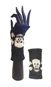 Fingerless Gloves ~ Skull & Cross Bones
