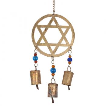Recycled Metal ~ Garden Chimes - Star of David