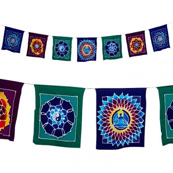 Large Hand Batik'd Prayer Flags