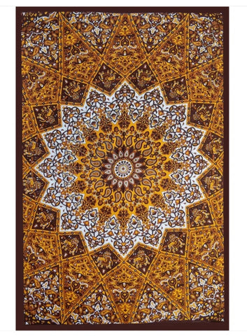 Tapestry ~ Brown Mandala