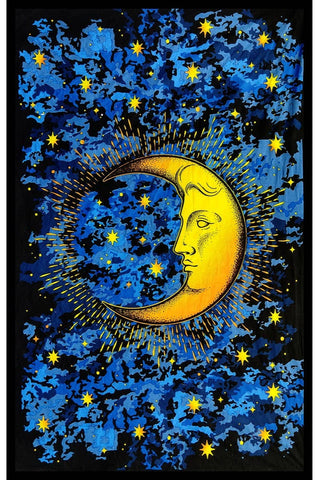 Tapestry ~ Moon in the Night Sky