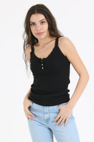 Cotton Tank Top ~ Black
